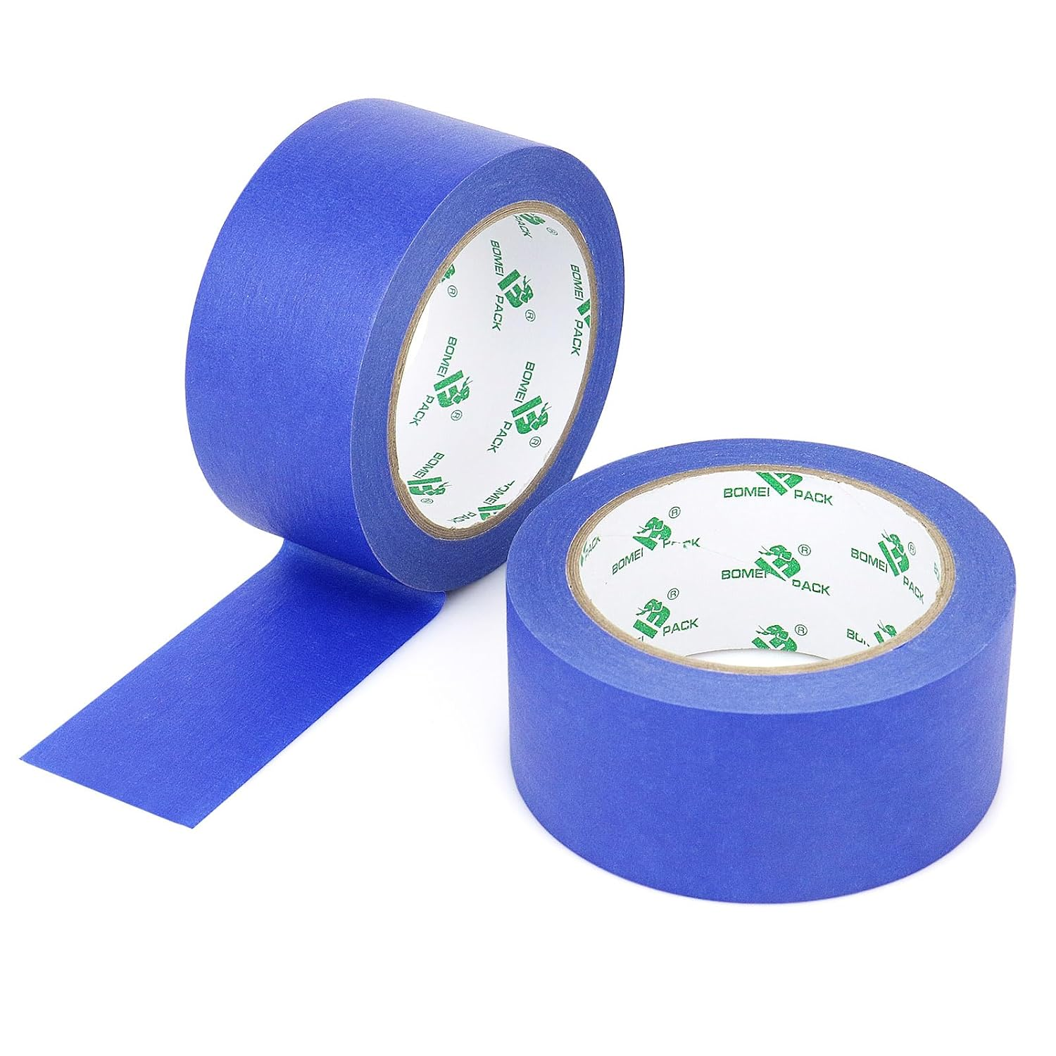 Blue Masking Tape Decorative Writable Blue Painters Tape for Arts & Crafts,2 Rolls Pack, 48Mm X 30M per Roll BOMEI PACK image number 3