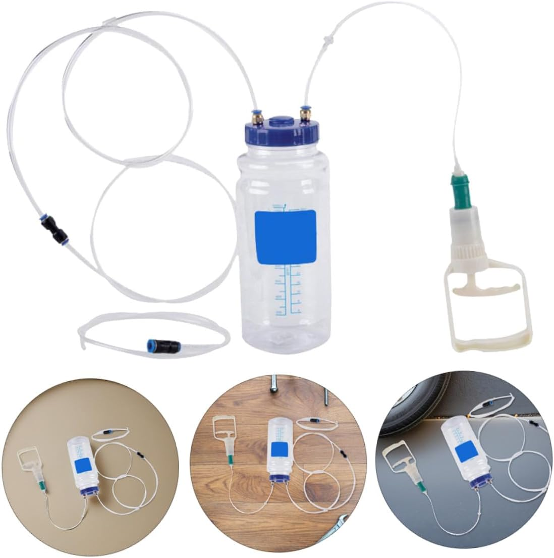 LALADEFIEE Automotive Oil Pump Tool Engine Oil Extraction Pump Fluid Extractor Suction Car Maintenance Tools image number 3