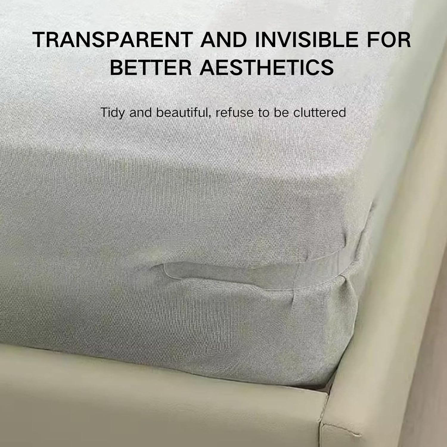 Poemtian 4PCS Bed Sheet Holder, Bed Sheet Fasteners, Non-Slip Bedsheet Grippers Keep in Place Bedding Accessories for All Mattress image number 6