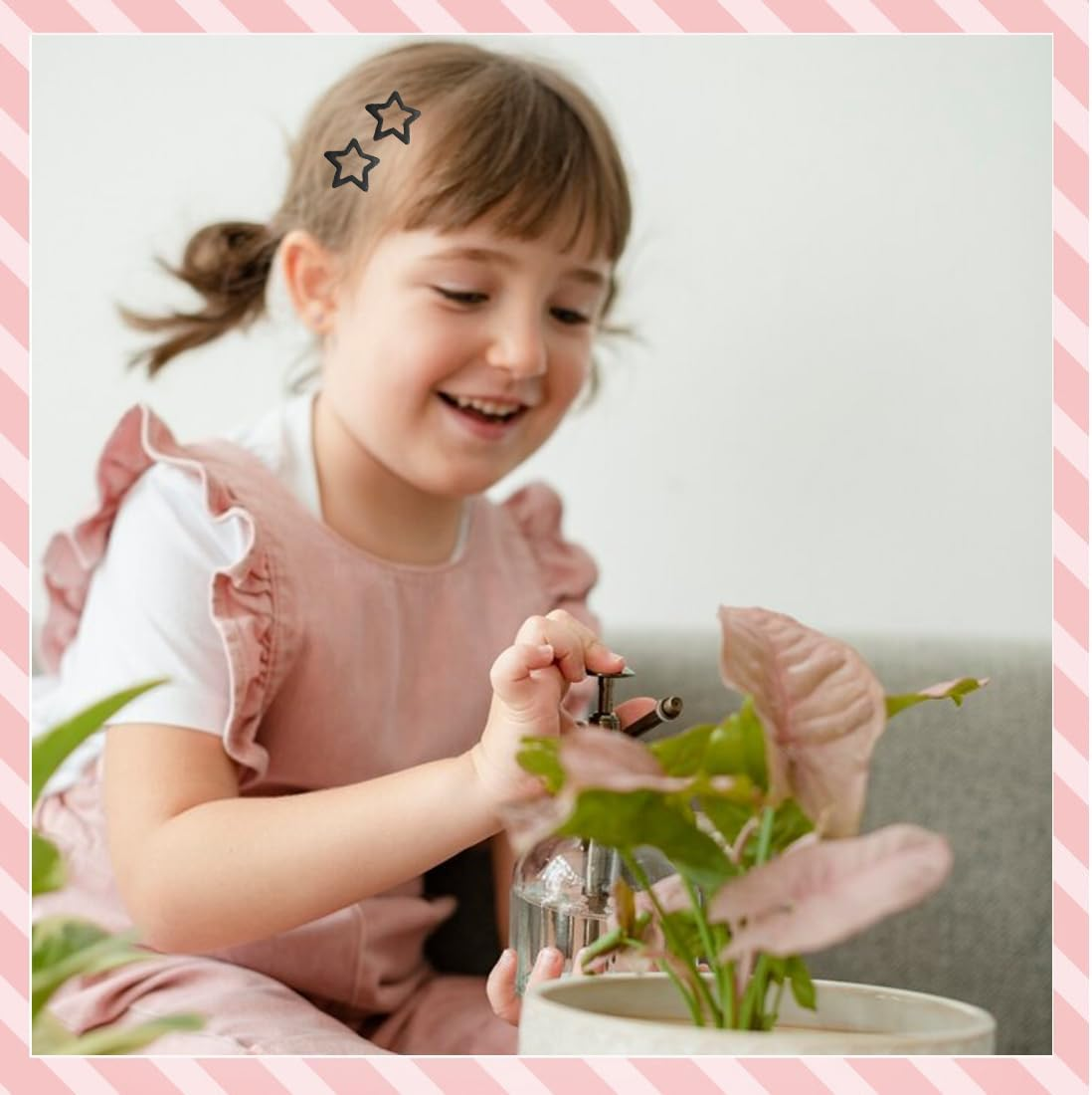 BIRLOZA Pack of 10 Star Hair Clips, Mini Hair Clips, Colourful Star Hair Clip, Hair Accessories, Pentagram, Metal Snap Headpiece, for Children, Girls and Madame image number 2