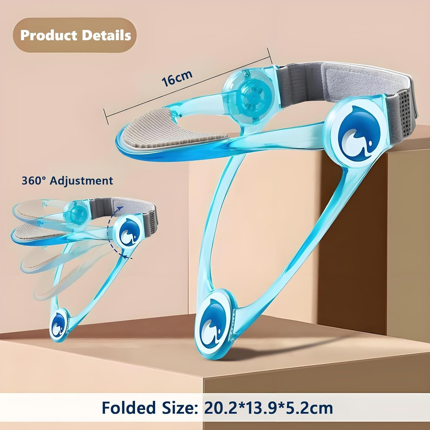 Neck Brace for Neck Pain and Support, 360 Degree Adjustable Cervical Collar for Working,Soft Neck Support Keep Vertebrae Stable and Aligned, Cervical Spine Pressure Relief（Blue） image number 5