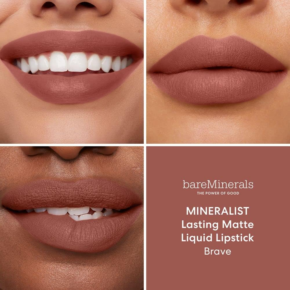 Hydrating Lipstick Bareminerals Mineralist Brave Liquid (4 Ml) - Royal image number 2