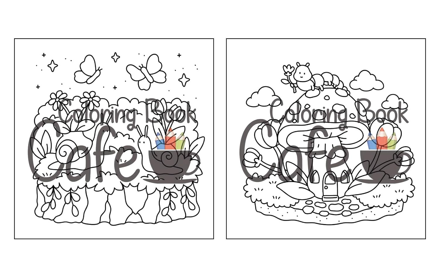 Tiny Gardens: Cute & Comfy Coloring Book for Adults and Teens Featuring Adorable Garden Scenes image number 1