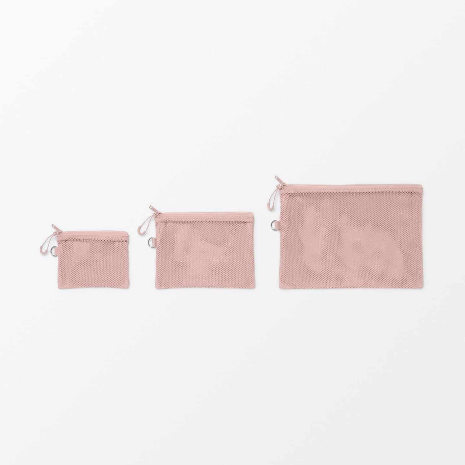 Muji Polyester Double Zipper Case S