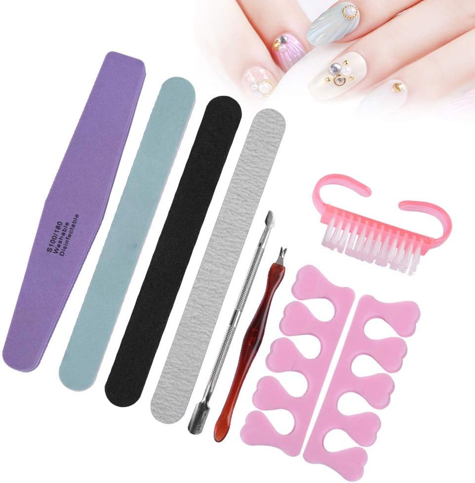 Manicure Set, Nail Files Set, Professional Nail Files and Buffer Manicure Kit, for Gel Nail Art Fingernails Toenails Travel, Gift image number 4
