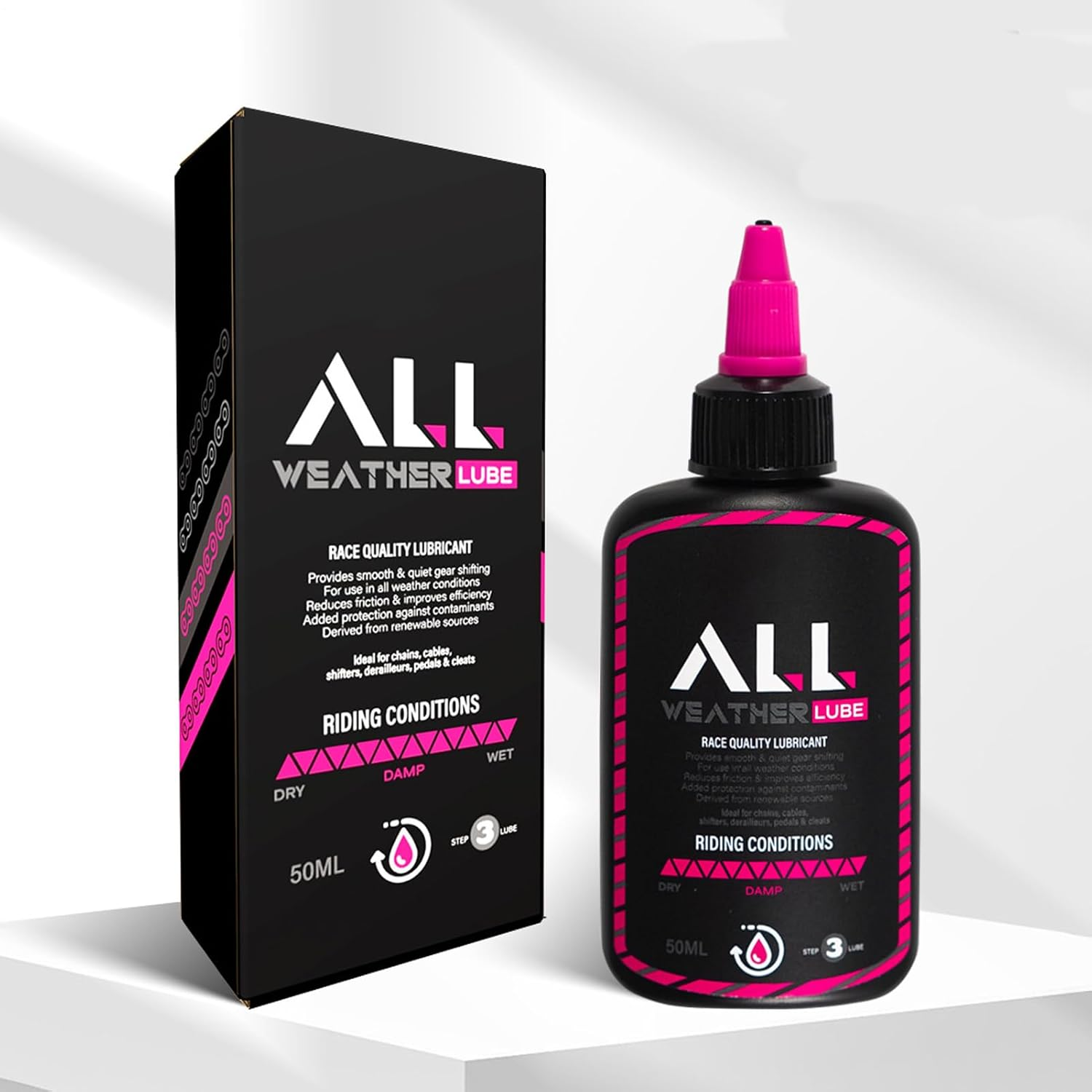 Bike Oil Chain Lubricant | Mountain Bicycles Lubricant | Slick Deep Lubrication for Smooth Ride, 50Ml for Dirtbike, Mountain, Road Bikes & Outdoor image number 3