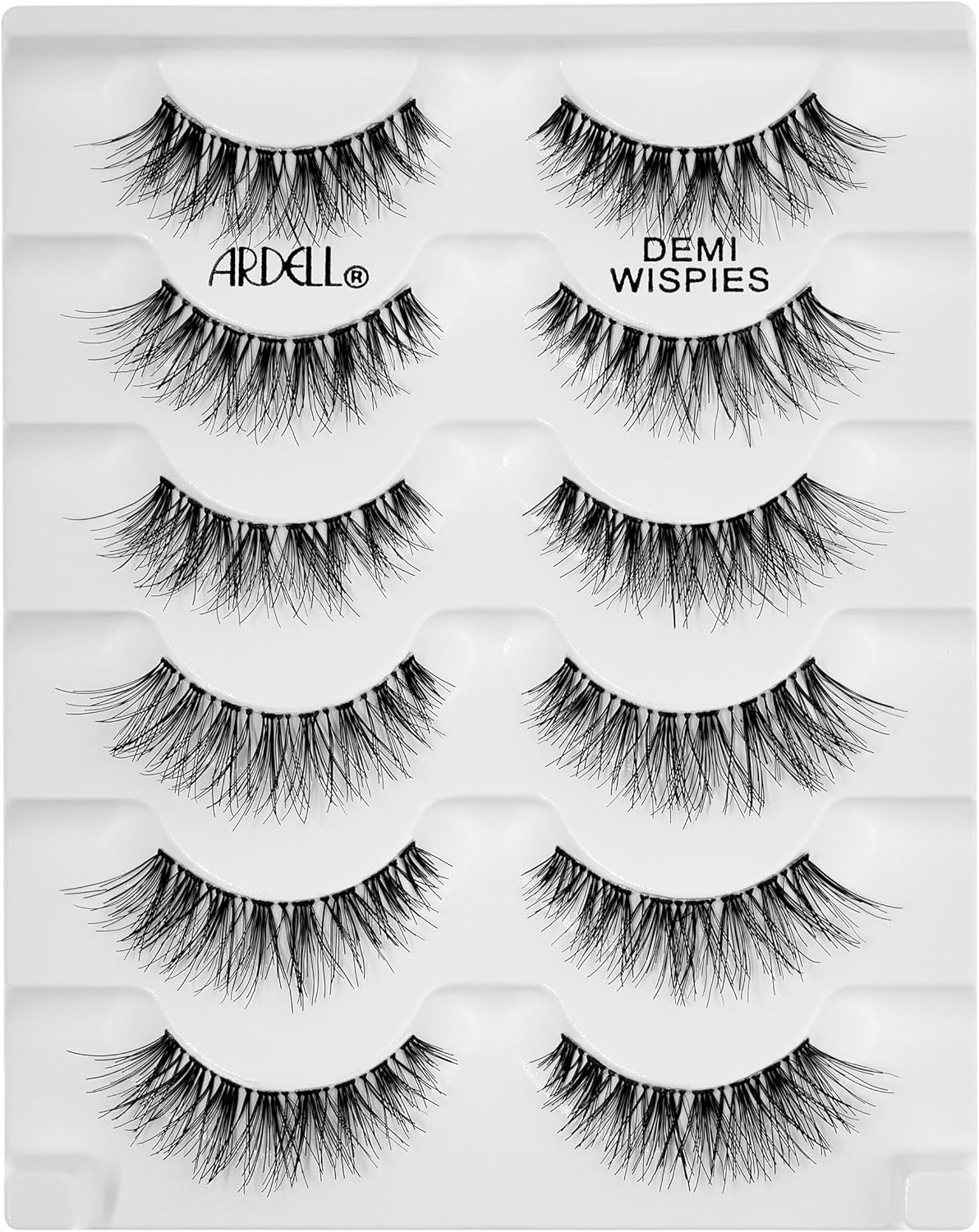 Ardell Demi Wispies - Black, the Original Feathered Lash with Invisiband, 6 Pairs, 1-Pack image number 4