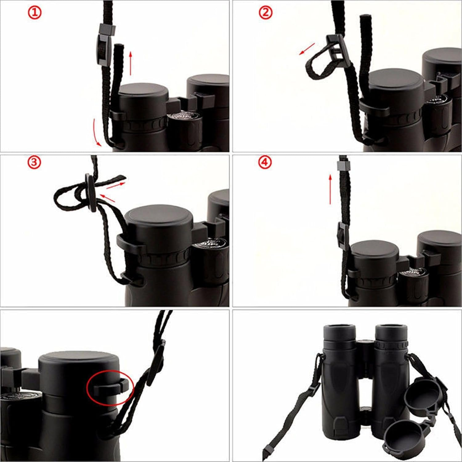 Outret Binocular Chest Harness,Harness with Adjustable Strap for Golfers, Hunters, Photographers, Hunting, Birding, Climbing (Black) image number 1