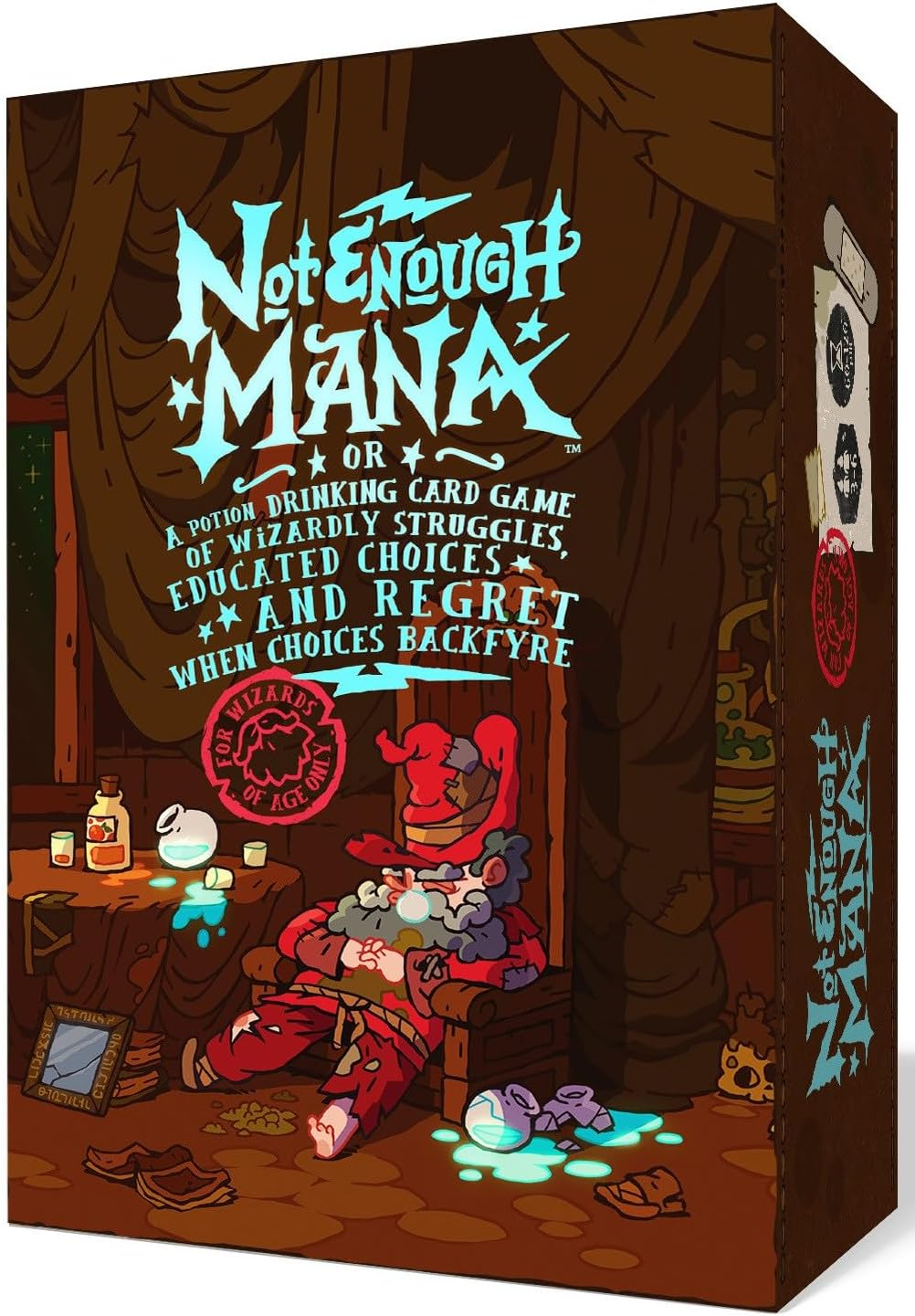 Board & Dice | Superhot Presents | Not Enough Mana | Potion-Drinking Card Game | 3-6 Players, Ages 18+ image number 5