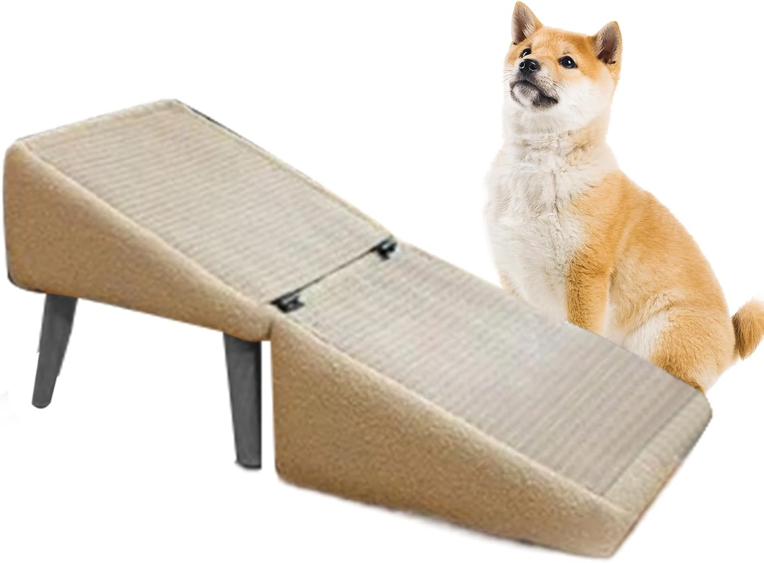 Dog Ramp for Sofa - 2 in 1 Dog Steps for Bed Sofa, Multifunctional Folding Pet Ramps Chair for Small Dogs image number 1