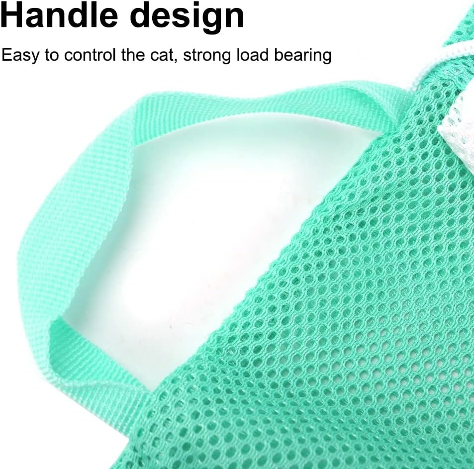 Mioyoow Cat Bathing Bag, Breathable Kitten Shower Mesh Bag, Adjustable Multifunctional Cat Washing Mesh Bag for Bathing, Nail Cutting Ears, Clean image number 2