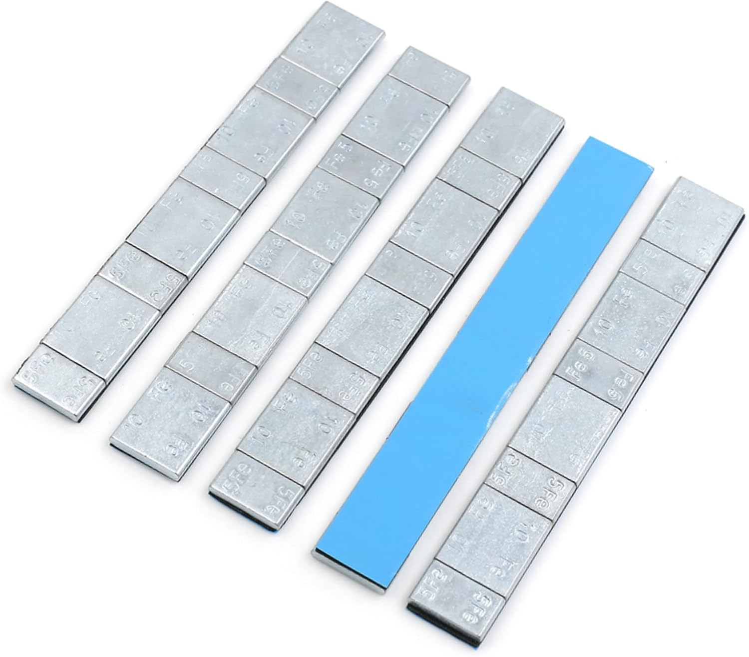 TUCKBOLD 2.1Oz Wheel Balance Weights Strips for Motorcycle 134 X 18Mm 5Pcs Automotive Parts image number 1