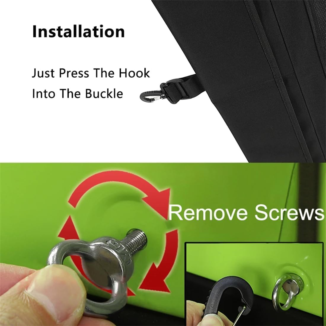 Car Trunk Organizer for Suzuki Jimny JB64 JB74 2019 2020 2021 2022 2023 2024 Rear Trunk Storage Curtain Cover with 6 Screws Large Storage Bag (Five Star)