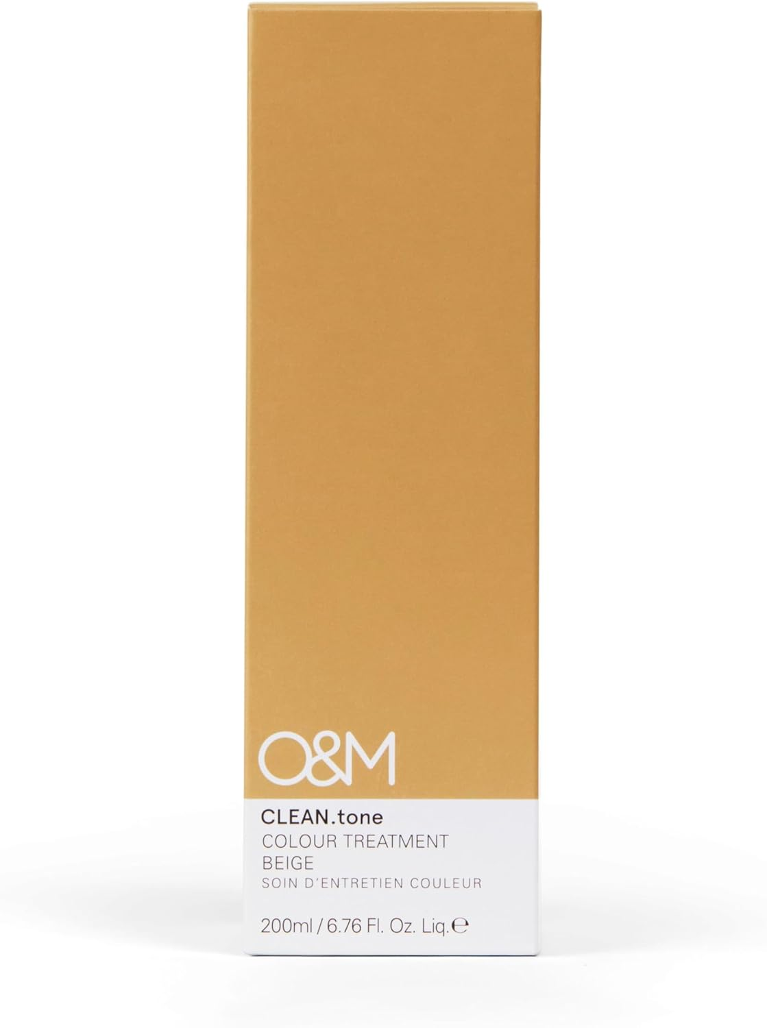 O&M Clean.Tone Beige Colour Treatment for Light Blonde to Lightest Blonde Hair- 200Ml- Clean from Sulfates, Parabens, Silicones, MIT, Phthalates,Triclosan, Propylene Glycol & Gluten, PETA Certified, Vegan and Cruelty Free