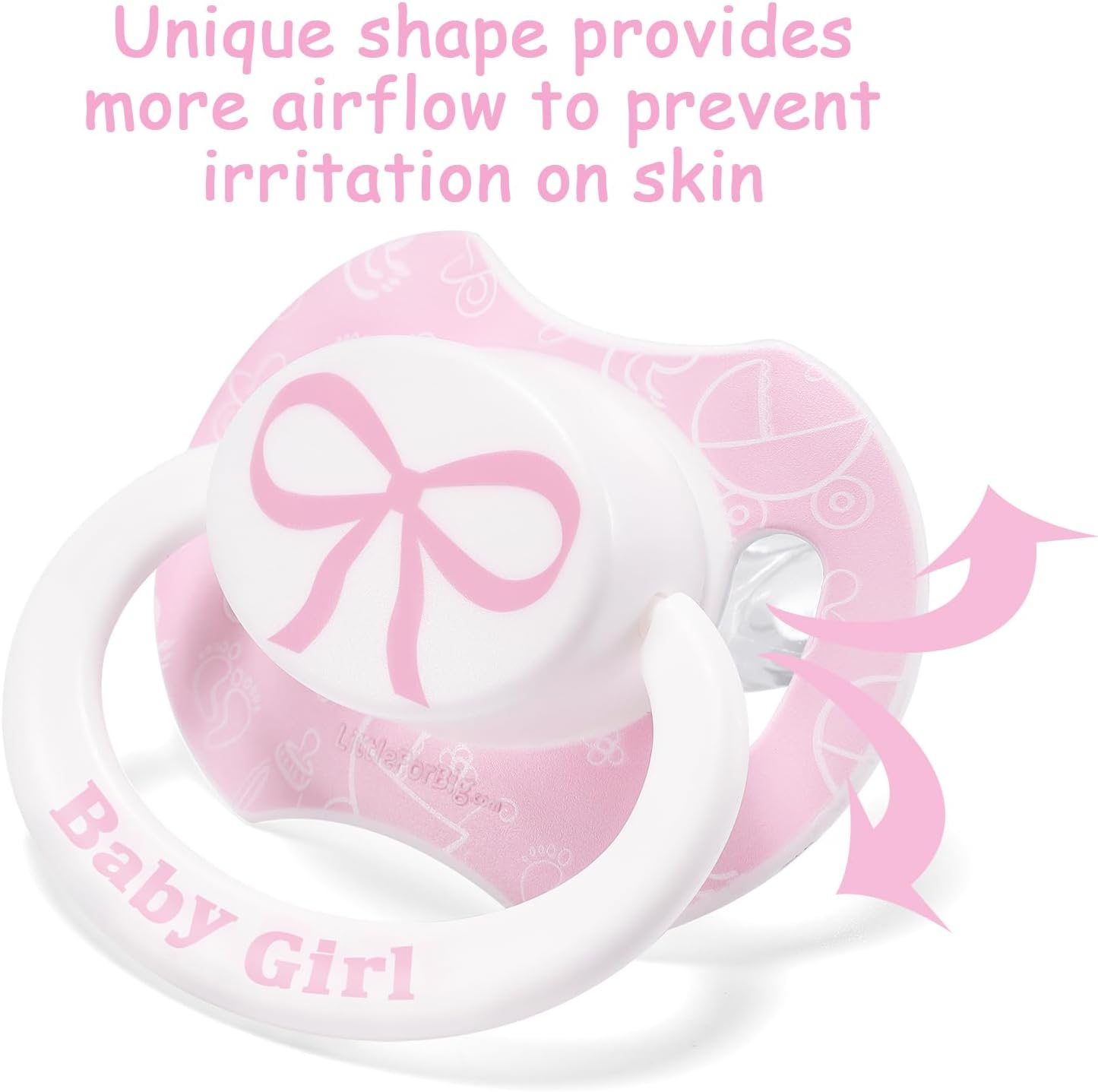 Littleforbig Bigshield Generation-Ii Adult Sized Printed Pacifier Baby Girl Pattern image number 2