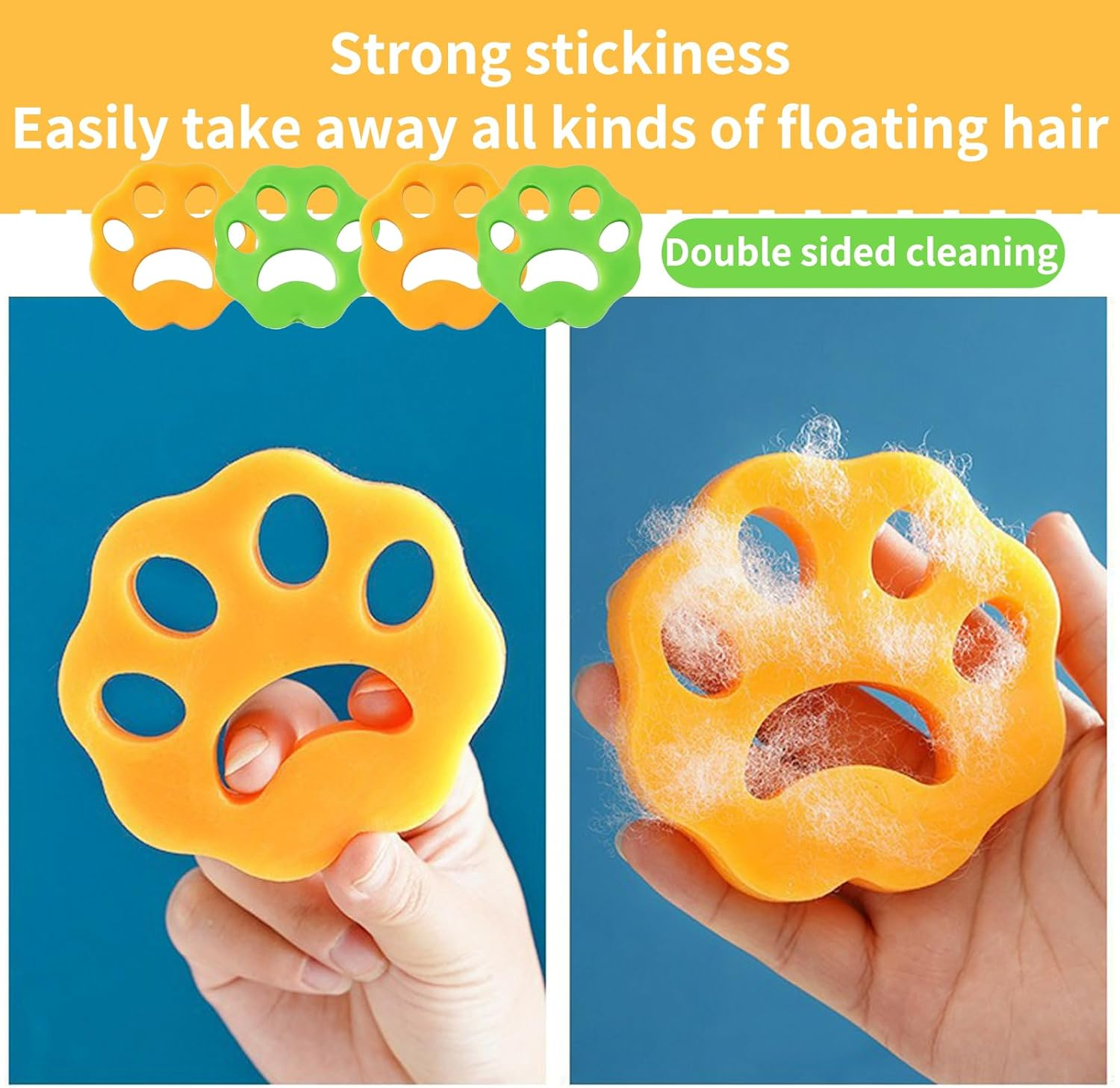 Pack of 4 Pet Hair Remover, Washing Machine, Cat Hair Remover, Washing Machine Hair Catcher, Pet Hair Removal, for Removing Fur in Washing Machine image number 1