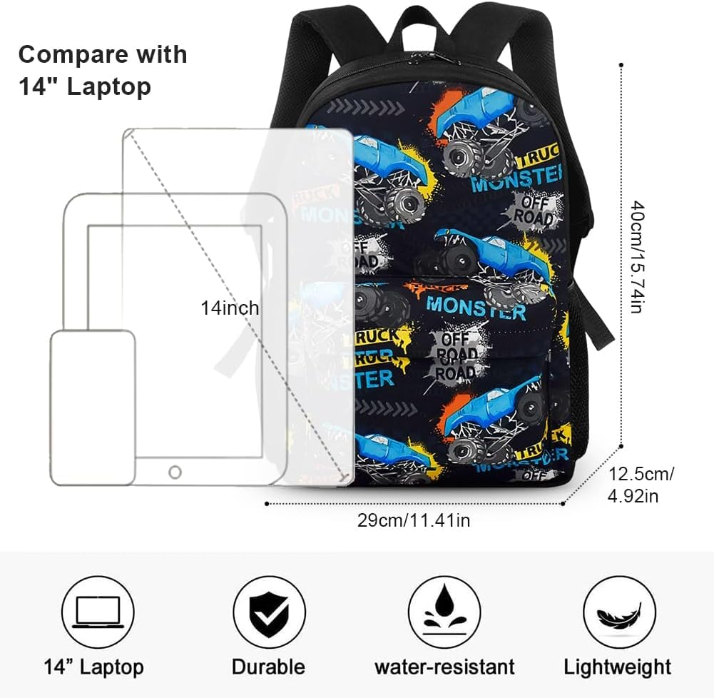 Cute Backpack,Causal Travel School Bags Laptop Backpack for Teenage Girls Lightweight Rucksack Water Resistant Bookbag College Girl Boys Daypack Travel 40X29X12.5Cm image number 3