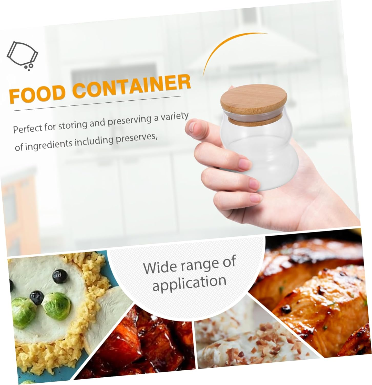 FUNOMOCYA Portable Tea Can Lid for Home Travel Use Tea Canister for Storage Featuring Secure Seal as Snack Jar Storage Box image number 3