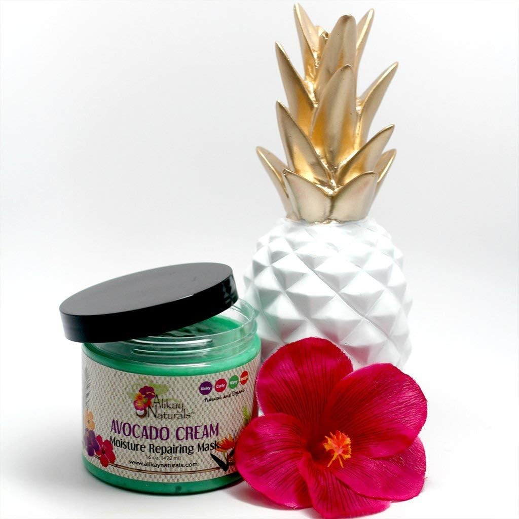 Alikay Naturals Avocado Cream Moisture Repairing Hair Mask, 8 Ounce image number 2