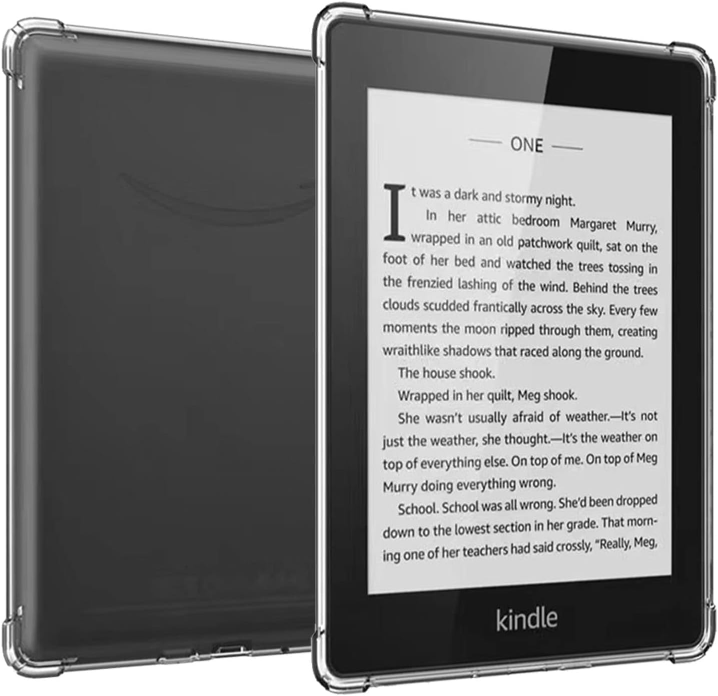 Aircawin for 6'' All-New Kindle Case Clear 2019,Clear Case for Kindle Paperwhite 10Th Generation 2019,Shockproof Ligthwheight Transparent Soft TPU Back Cover Shell for Kindle 10Th Gen E-Reader-Clear