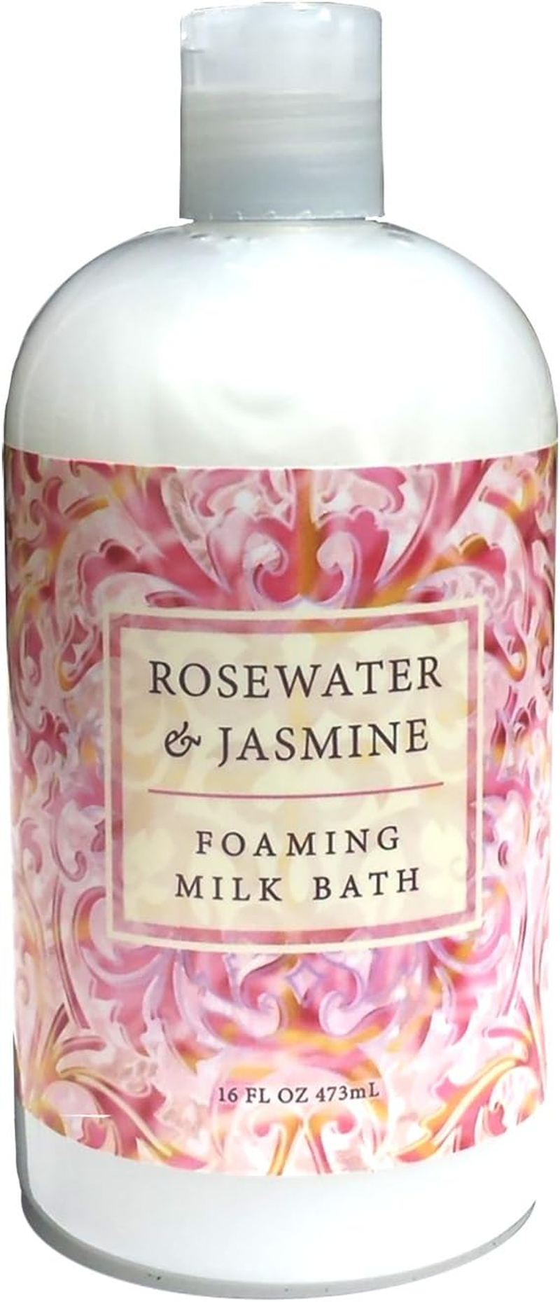 Greenwich Bay ROSEWATER JASMINE Bubble Bath, Foaming Milk Bath with Buttermilk, Shea Butter and Cocoa Butter 16 Oz.