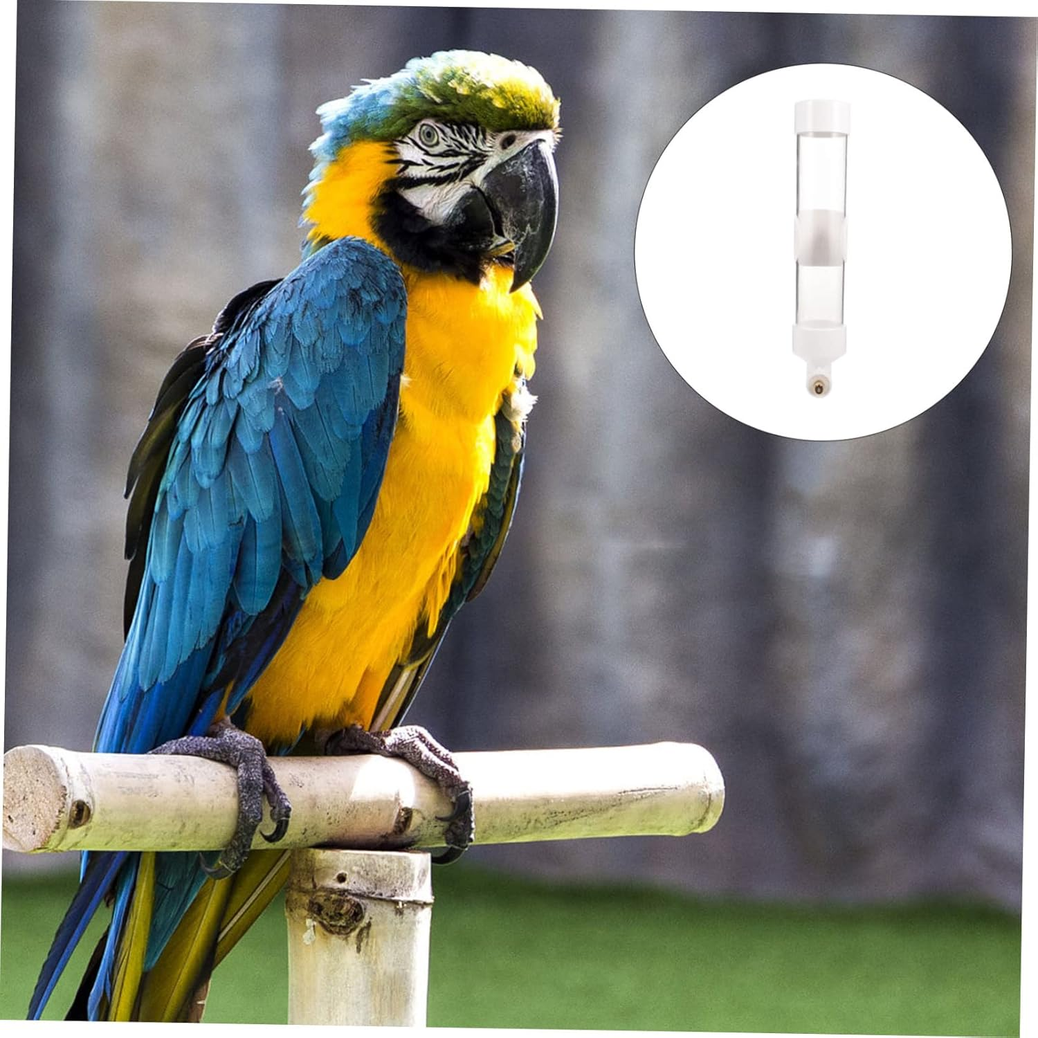 Parliky Large Capacity Bird Water Dispenser Pet Bird Water Feeder Cage Accessory image number 1
