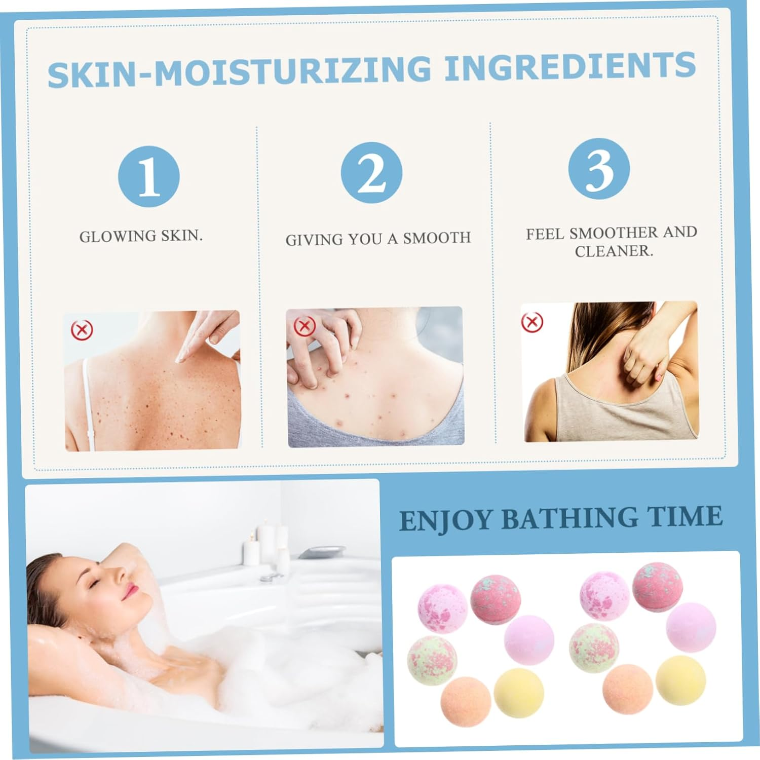 12Pcs Colorful Organic Bath Spa Bubble Bathing for Relaxation Natural Ingredients Fun Animal Models for Bathing Foot Soaks image number 6