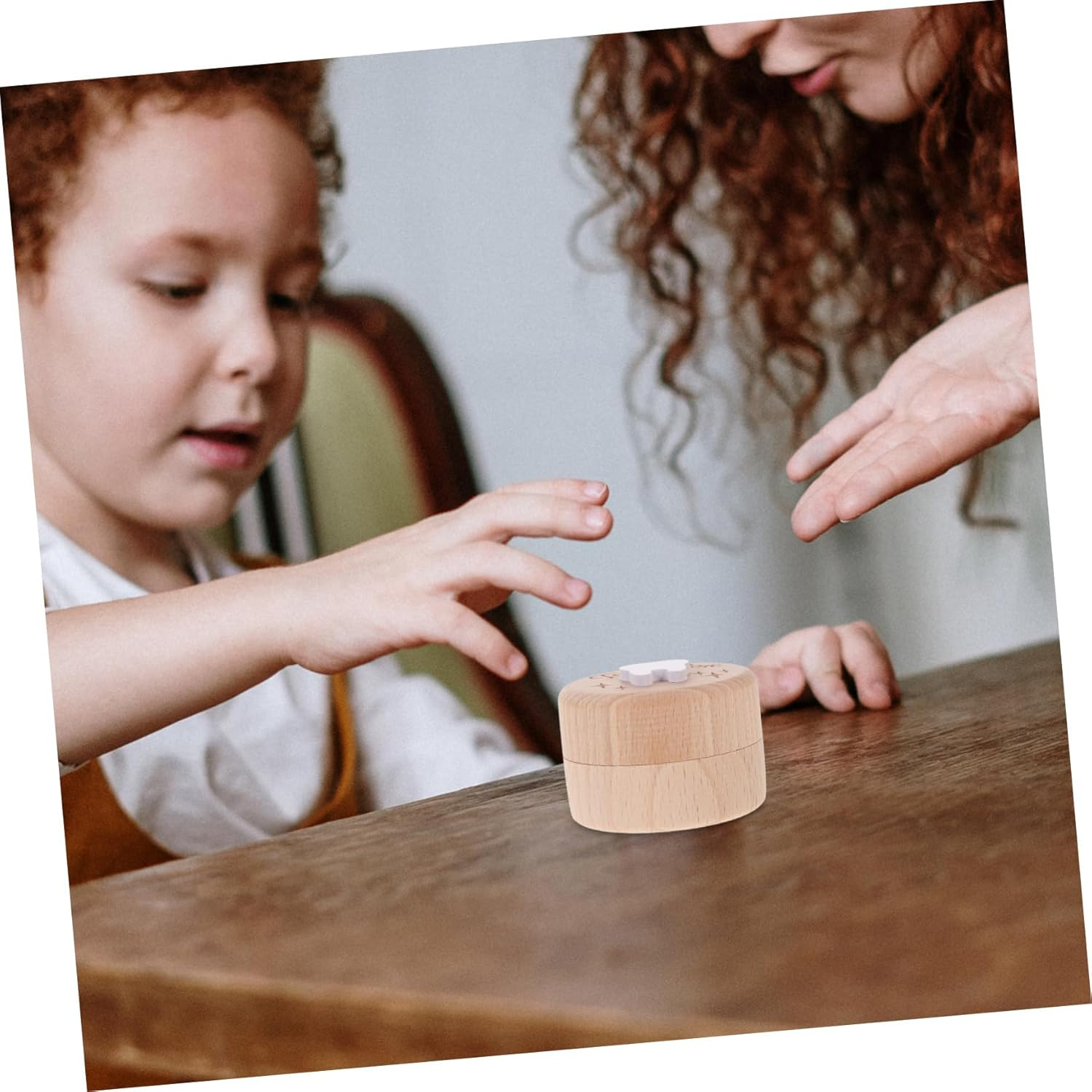 MAGICLULU Deciduous Tooth Box Wooden Boys and Girls Tooth Fairy Box Keepsake Collection Organizer image number 3