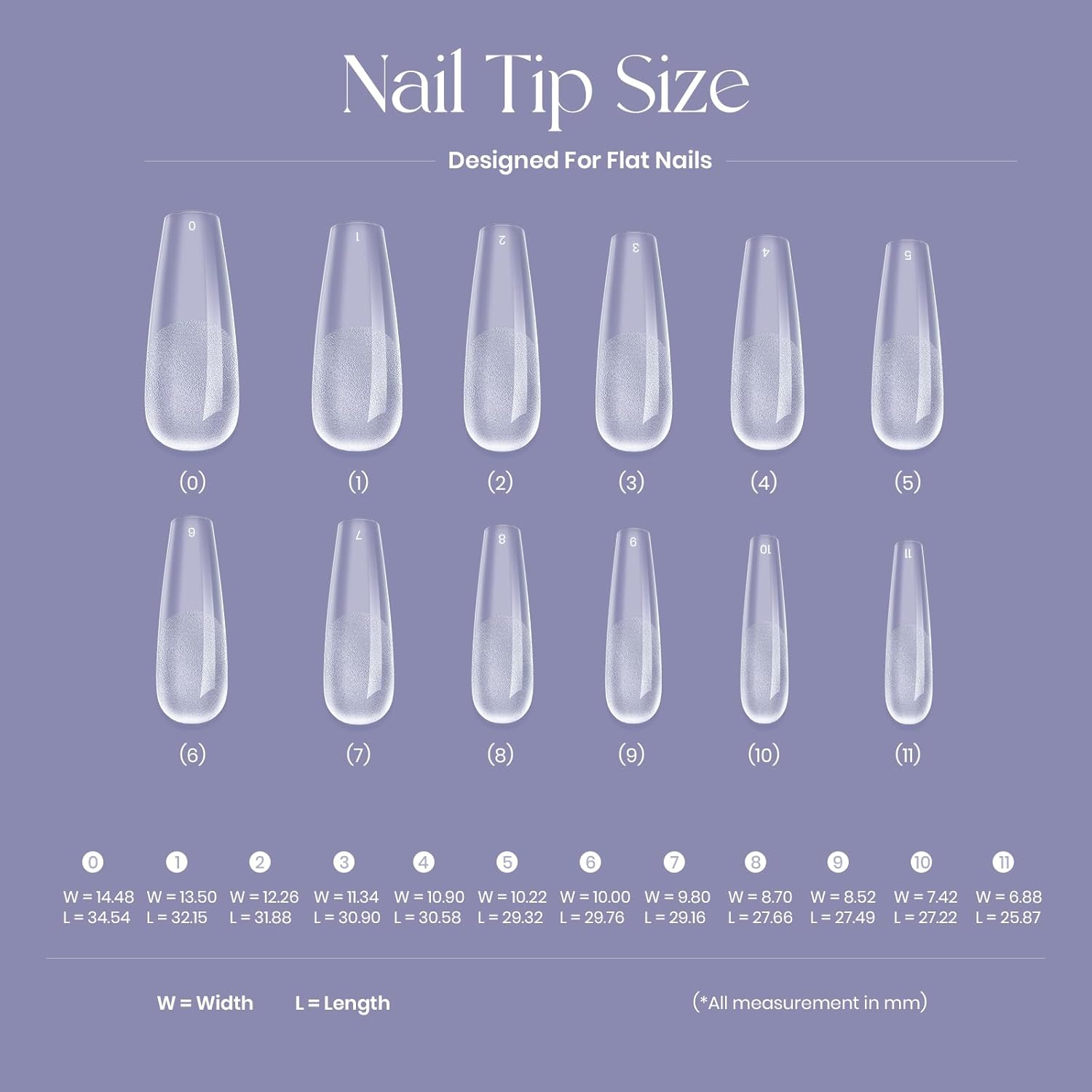 Tipex Instant Apex Nail Tips,Long Coffin Thicker Half Matte Acrylic Nails,Strong Full Cover Fake Nails Pre-Building False Nail Extensions,Press-On Nails for Flat Nails image number 5