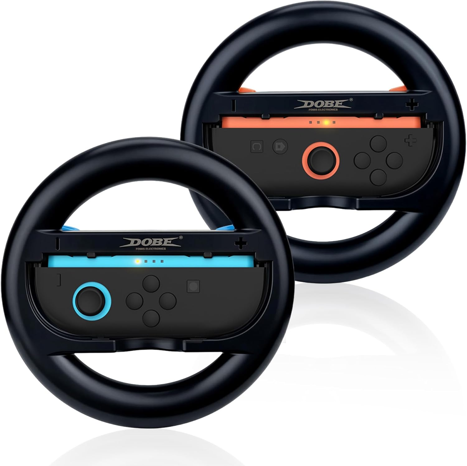 Mcbazel Steering Wheels for N-Switch2 Joy Con - Racing Controller Accessories with Ergonomic Grip & L/R Triggers, Easy Install for Mario Kart, Family Gaming Compatible with All Switch 2 Games(2-Pack) image number 3