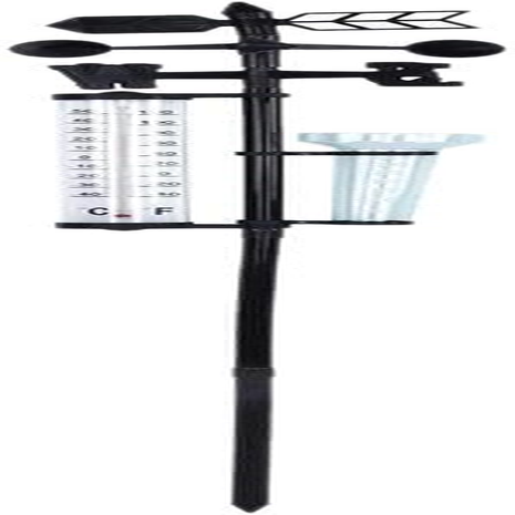 Garden Weather Station, Weather Station Rain Gauge, Wind Gauge Rain Gauge and Thermometer for Garden, Farm, Field image number 2