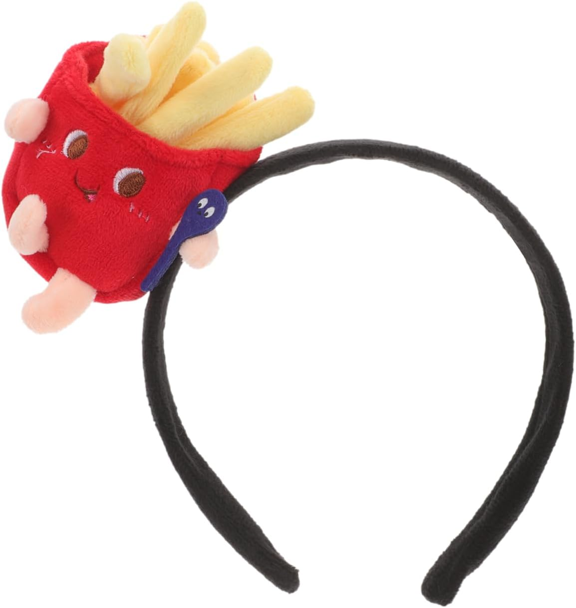 Minkissy French Fries Headband Headpiece Fun Headband Cosplay Headband Headbands for Women Headband Halloween Costume Accessories Halloween Headband French Fries Toast Hot Dog Fabric image number 4