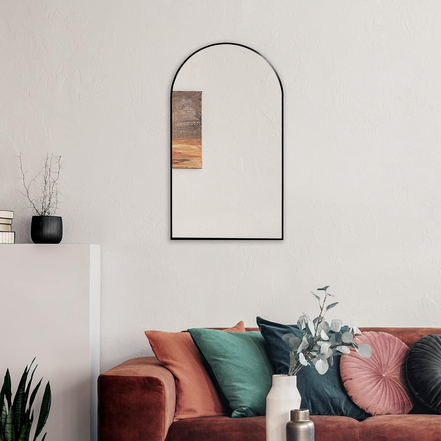 Cooper & Co. 80Cm Naomi Arched Wall Mirror Black image number 5