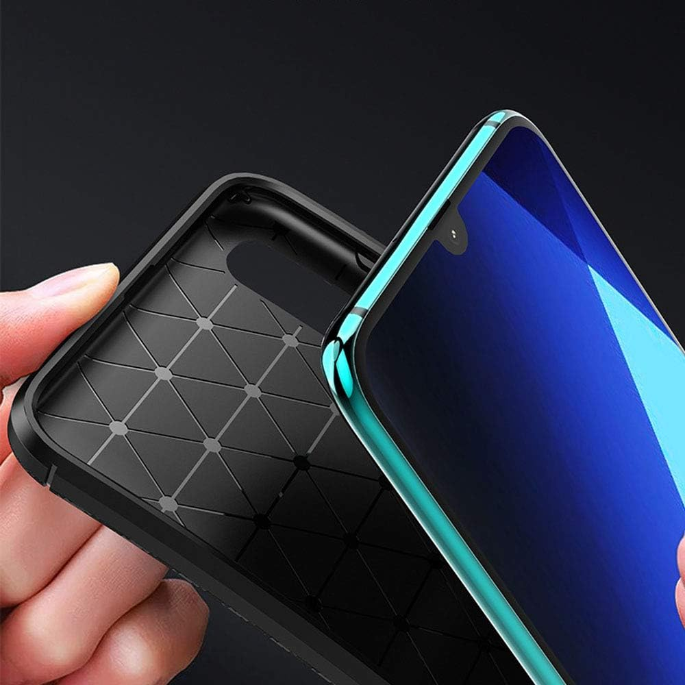 HEYUS for Samsung Galaxy A70 Case, Protective Carbon Fiber Case Cover Compatible with Samsung Galaxy A70, Lightweight Ultra Thin Slim image number 2