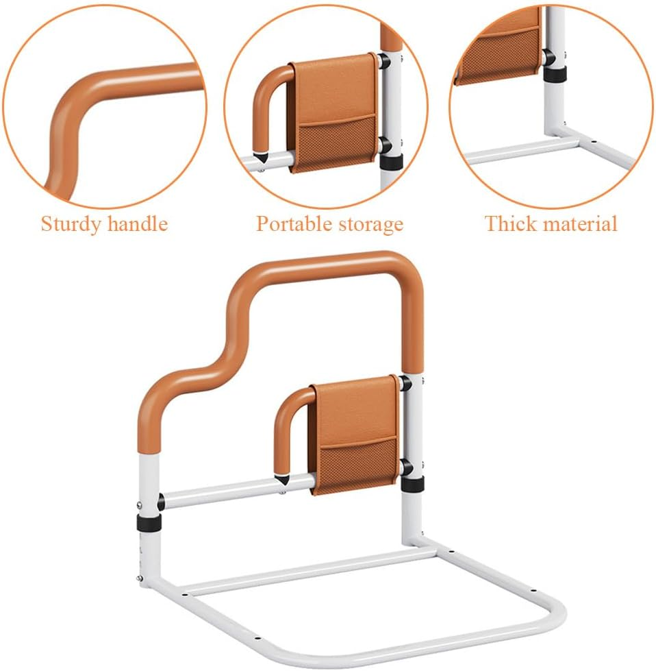 Elderly Adults Safety Bed Rails, Rising Assistance, Fall Prevention, Adjustable Height Pocket Bed Guard Rails, for Elderly and Pregnant Women image number 5