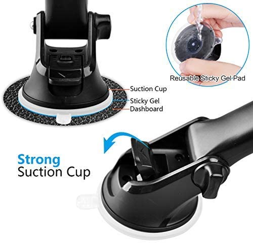 GPS Suction Cup Mount for Garmin [Quick Ball Plunger Extension Arm], Replacement Dashboard Windshield Car Holder for Garmin Nuvi Dezl Drivesmart Zumo Driveassist Dash Cam RV Drive Nuvicam Streetpilot image number 5
