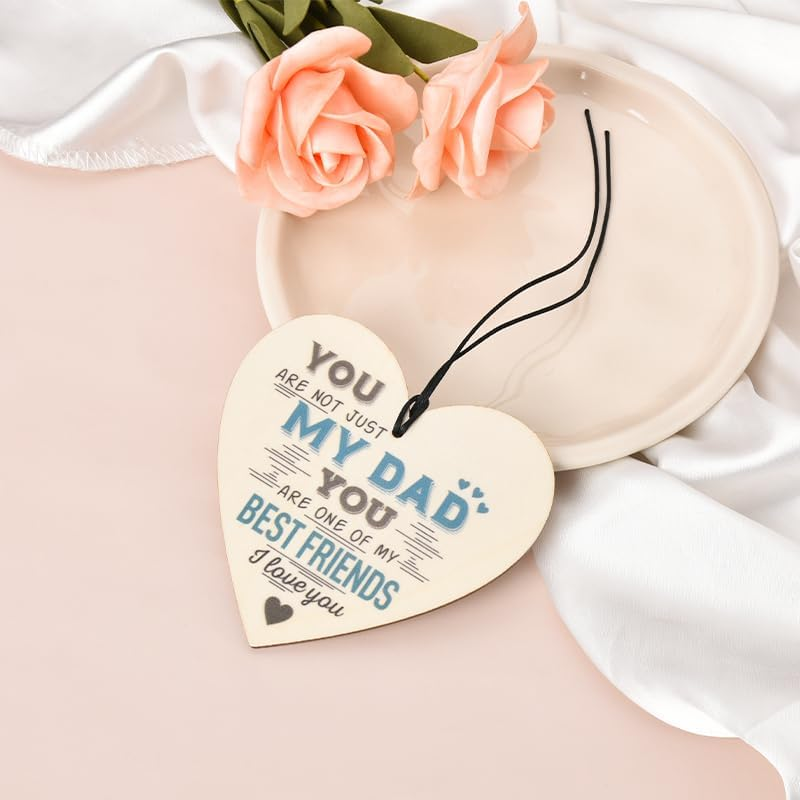 Dad Gifts for Fathers Day Decorative Signage Dad Birthday Gifts from Daughter Son I Love You Dad Signs for Home Decor Daddy Ornaments for Dad Father Wall Hanging Decorative Plaques Dad Decorations
