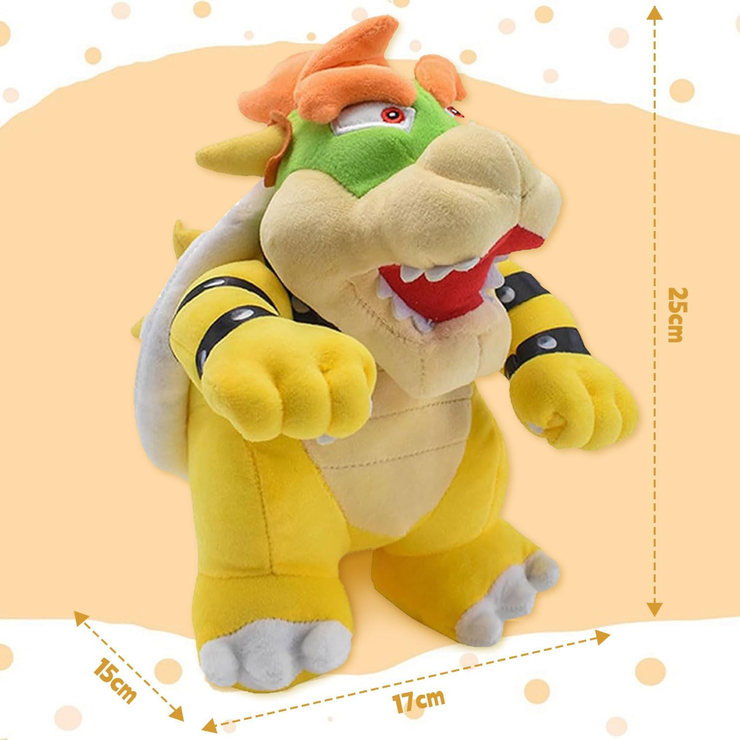 Bowser Mario Plush, Bowser Anime Plush Figures, Bowser Plush Toy Toy, Game Bowser Plush Doll Toy, Bowser Plush Stuffed Toy, Mario Bowser Plush Toy, for Children, Fans and Collectors image number 5