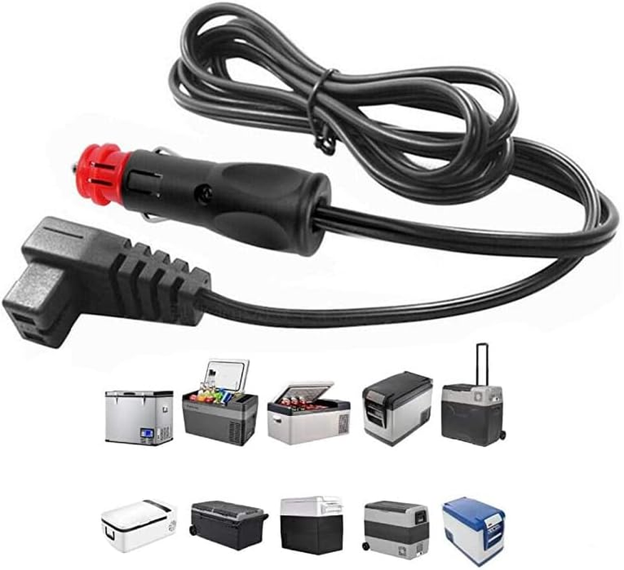 AIMALL 12V Fridge Adaptor Power Lead Cable Cord 2M for Portable Car Refrigerator, Compatible with Alpicool, COSTWAY, ARB, ICECO, Setpower, Aspenora, Joytutus