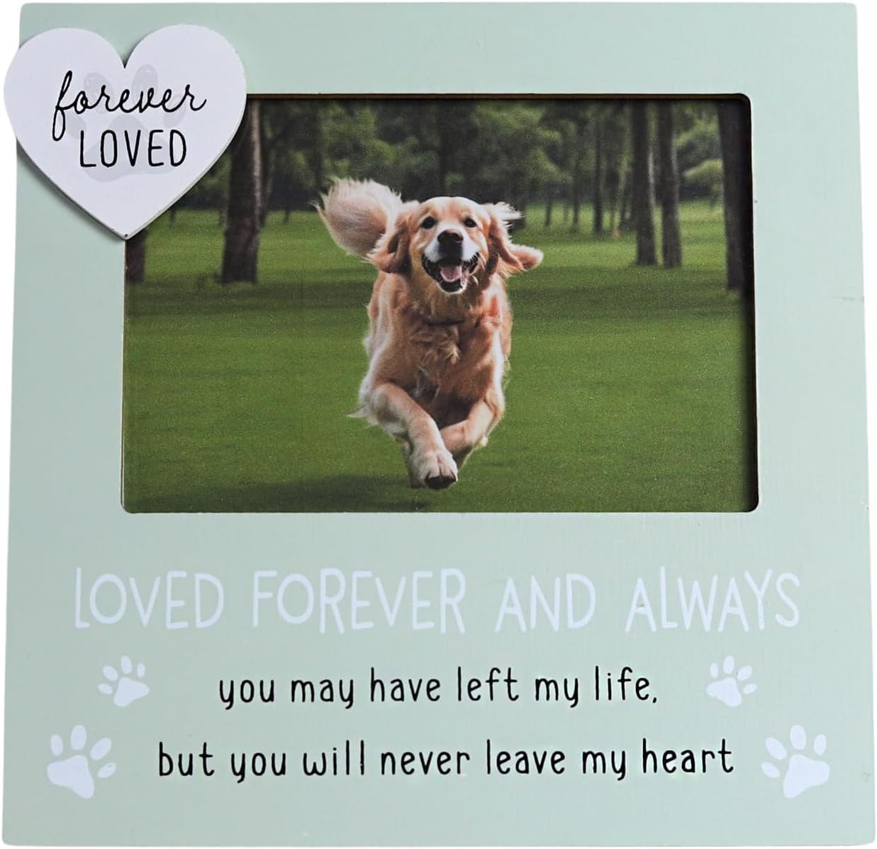 Ballarart CO Pet Memorial Gifts - Cat and Dog Picture Frame - 4X6 Inch Photo Frame for Loss Pet, Sympathy and Remembrance Gift