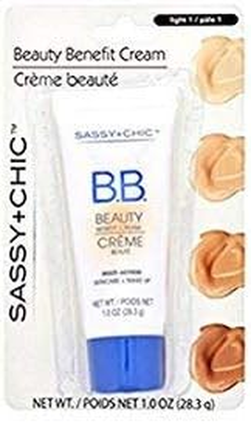 Sassy and Chic B.B. Cream, Multi Action Skincare plus Makeup (Light 1)