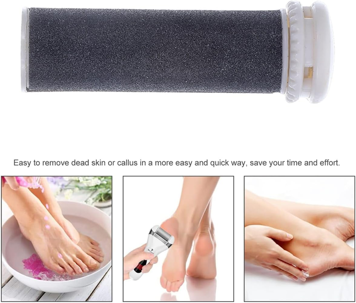 2Pcs Foot File Callus Remover Replacement Head Pedicure Roller Heads Electric Foot File Roller Replacement image number 5