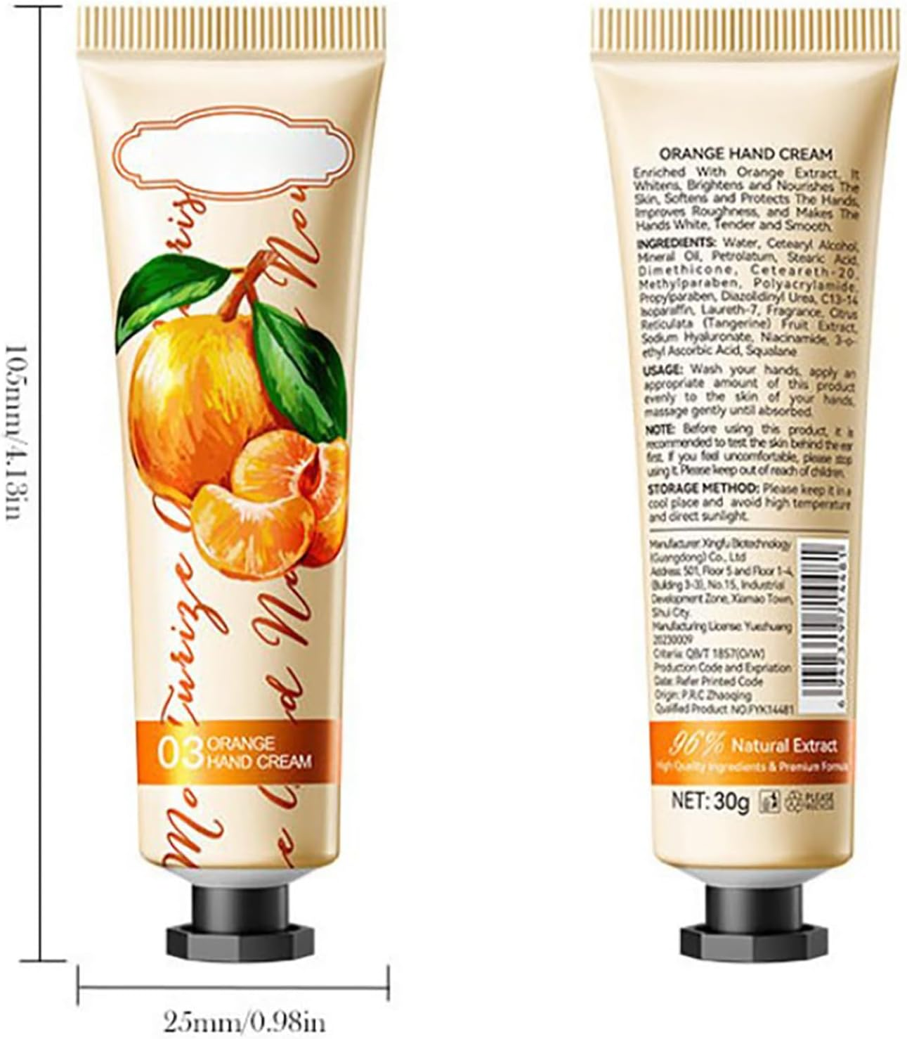 Raenseen 5-Piece Mini Hand Cream Assortment | Fruity & Floral Scented Lotion for Dry Hands, Travel Friendly Skin Care Set Orange One Size - Avocado image number 5