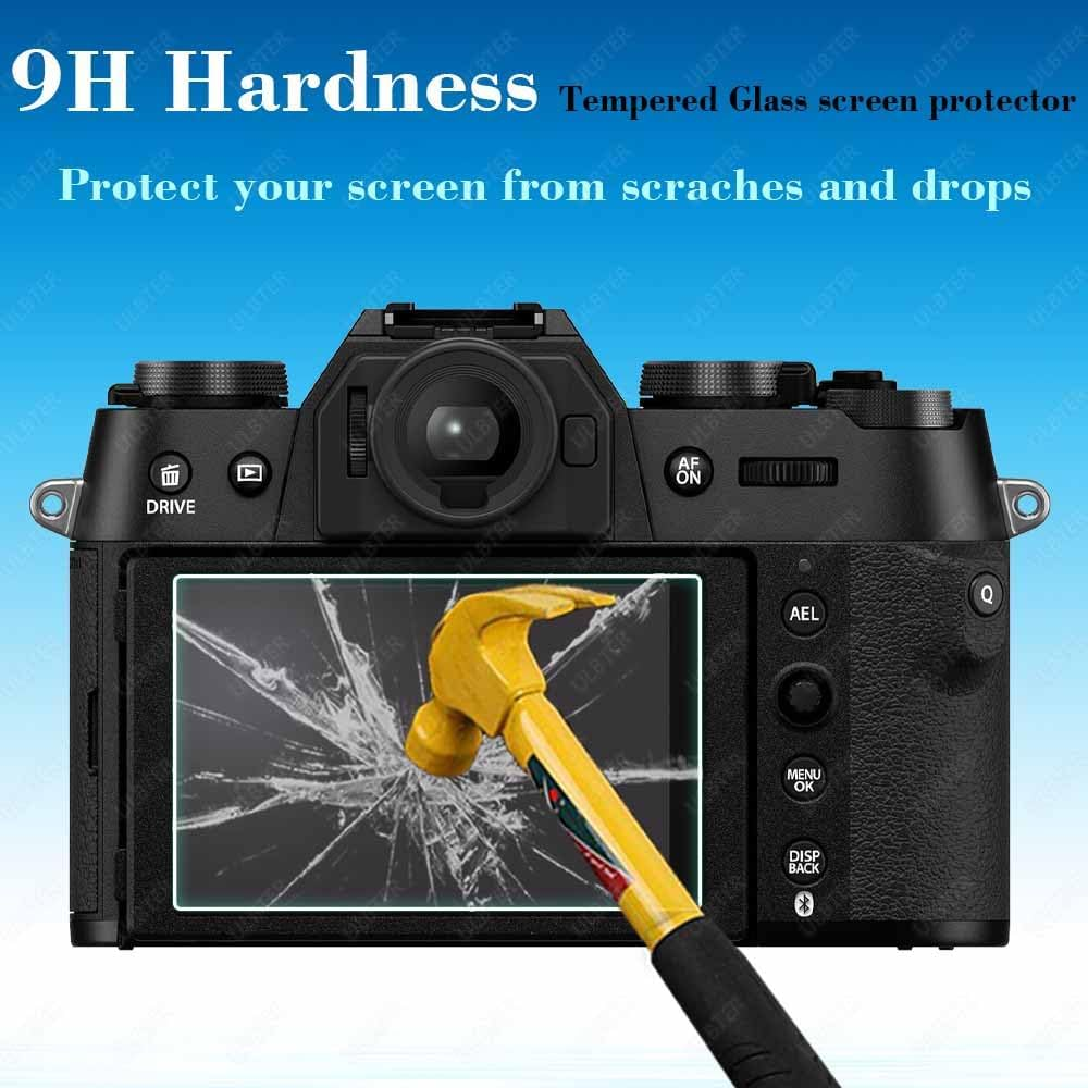 Screen Protector for Fujifilm X-T50 Fuji XT50 Camera, ULBTER Tempered Glass 0.3Mm 9H Hardness Anti-Scrach Anti-Fingerprint Anti-Bubble Anti-Dust [3Pack] image number 2
