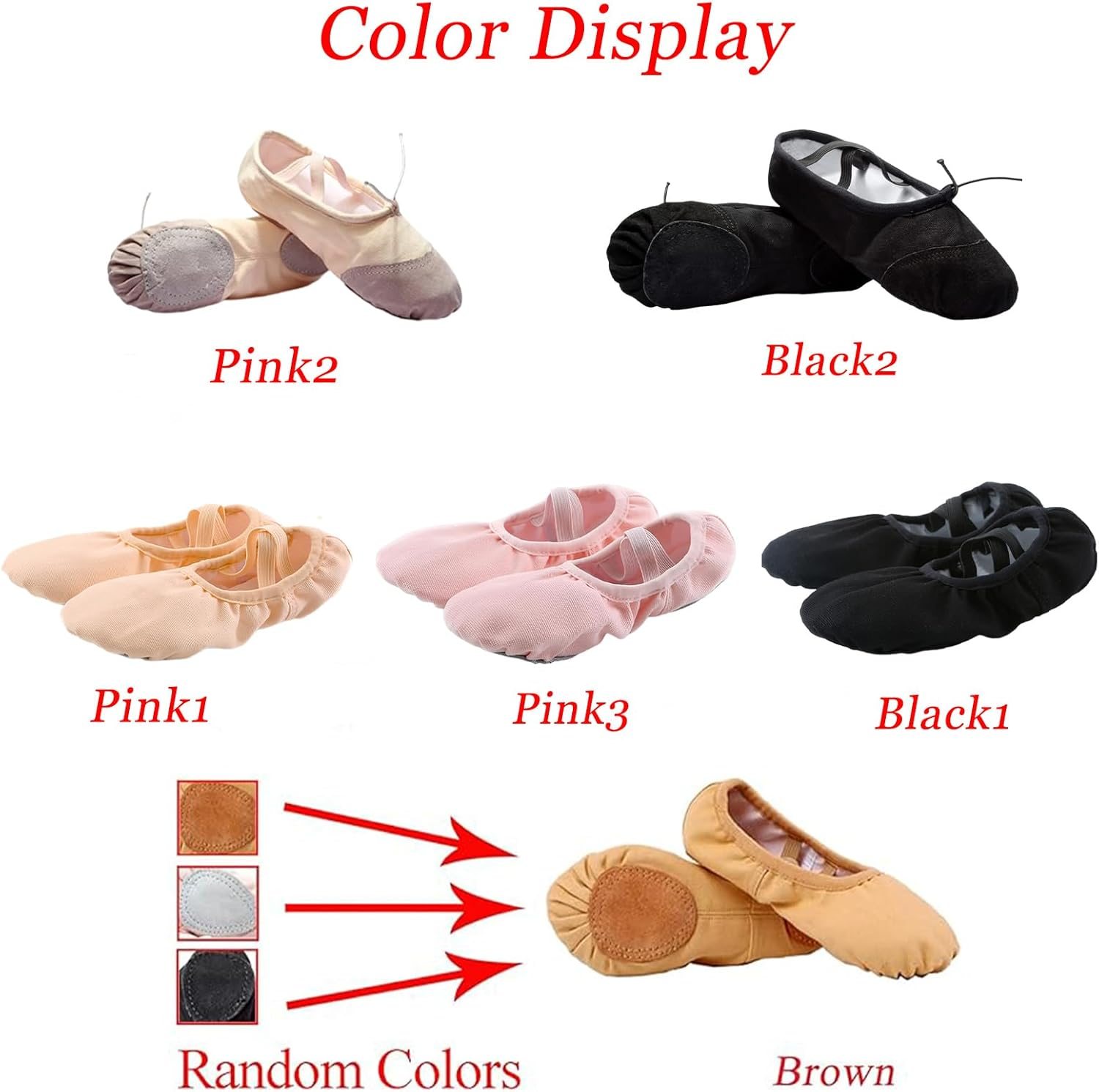 Rosefinch Ballet Shoes for Girls Split Sole Ballet Slippers for Women Canvas Ballet Dancing Shoes for Kids Adults