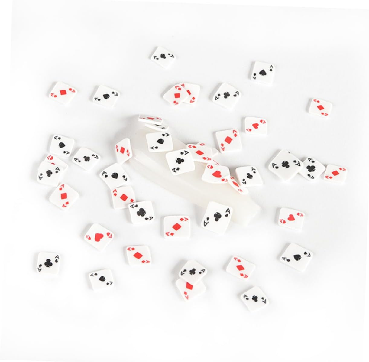 NOLITOY Nail Art Charms Simulation Playing Cards Polymer Clay DIY Materials for Unique Manicure Decorations Durable and Fashionable Craft Supplies image number 3