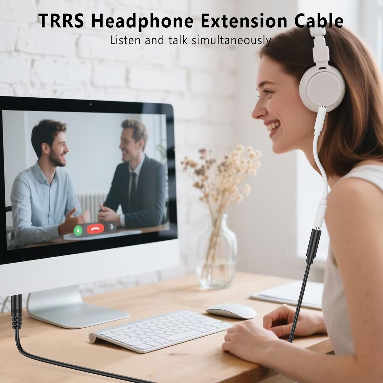 Meliya Headphone Extension Cable, 3.5Mm Extension Audiomale to Female Aux Adapter Hi-Fi Sound Stereo Extender Cord Compatible with Iphone Ipad Smartphones Tablets Media Players & More (3.3Ft/1M) image number 3