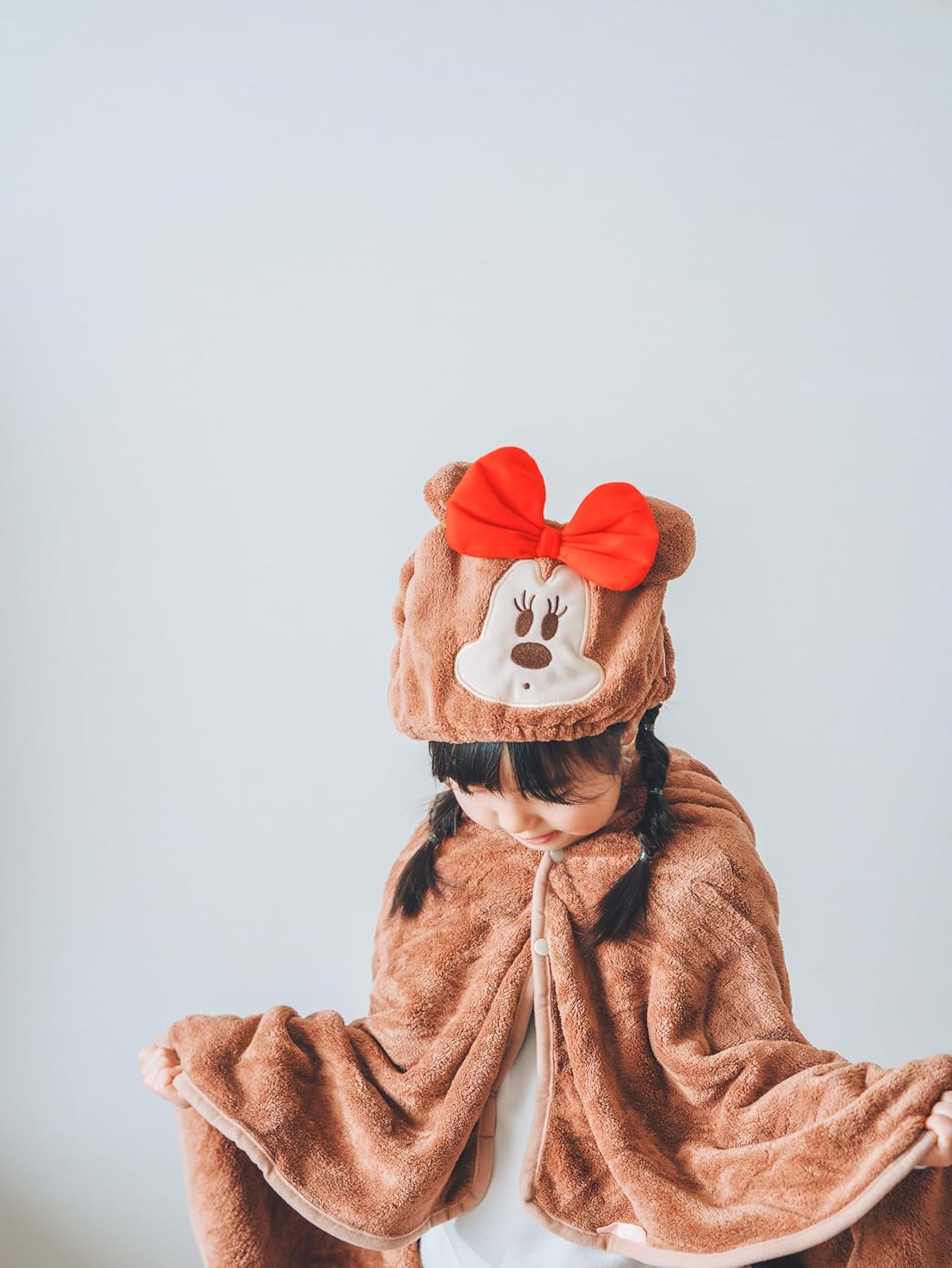 Skater TOC11-A Disney Minnie Mouse Towel Cap, Water Absorbent, Quick Drying, 9.1 X 6.7 Inches (23 X 17 Cm) image number 5