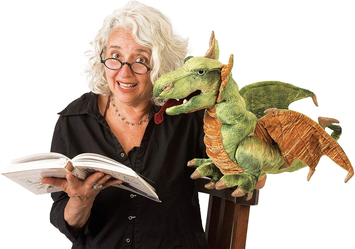 Folkmanis Wyvern Dragon Hand Puppet image number 3