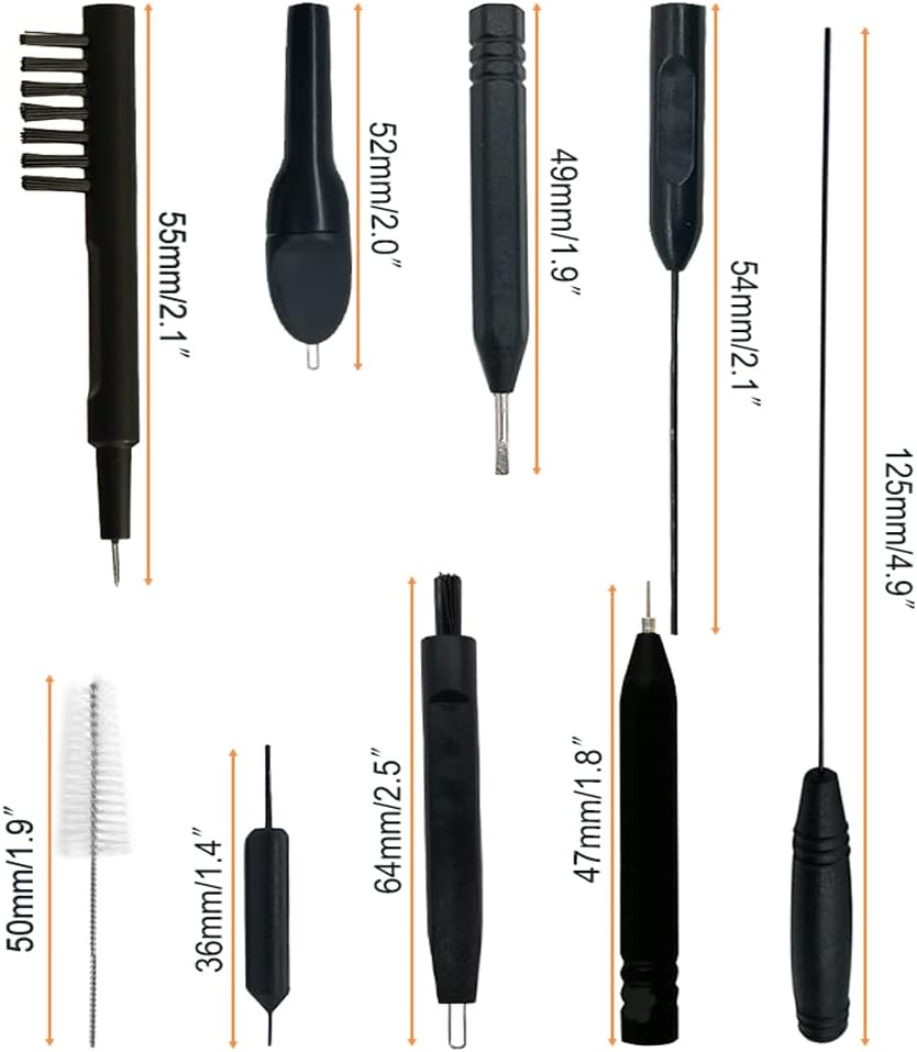 12 Pieces Hearing Aid Cleaning Kits, Hearing Amplifier Brush Tools with Wax Loop and Magnet Suitable for Earbuds,Headphones,Airpods Cleaner Brush Kits with Storage Case image number 4